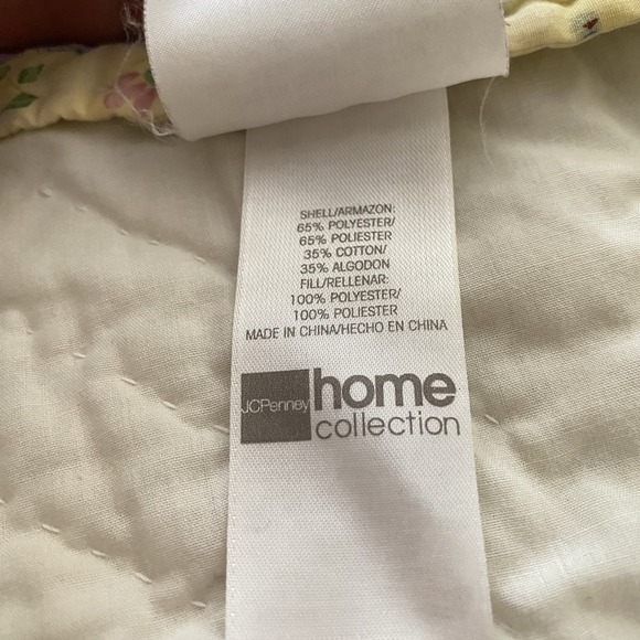 Vintage JCP Quilt Hand Stitched Multicolor Twin 85x86" Cottage Country Granny - Picture 9 of 9